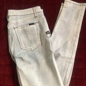 Joe’s skinny coated jeans size 28